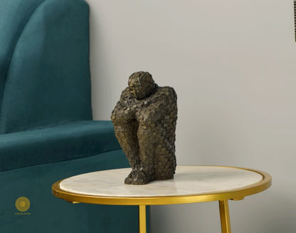 Handcrafted Man Home Living Artpiece (3x4x8 Inches) - The Gharnish - A Unit of Satkala Creations