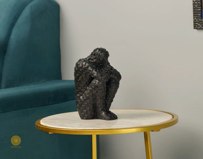 Handcrafted Man Home Living Artpiece (3x4x8 Inches) - The Gharnish - A Unit of Satkala Creations