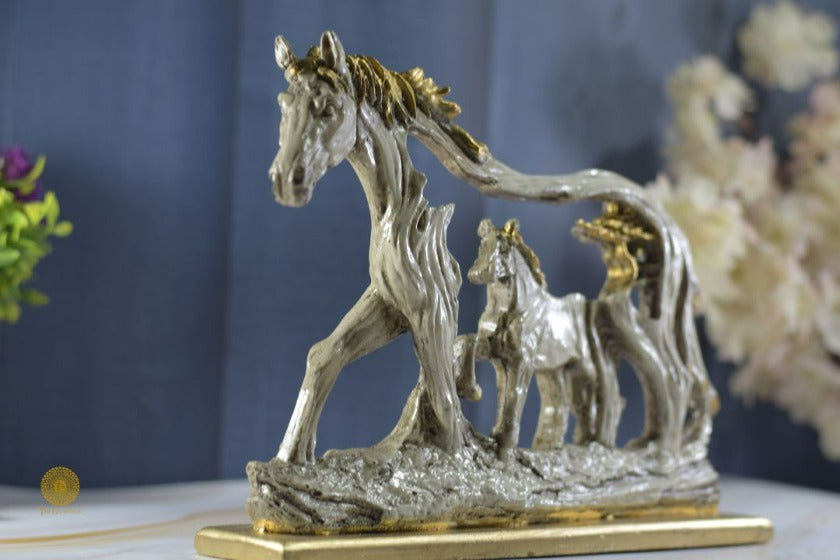 Feng Shui Shadow Horse figurine by TheGharnish, a detailed animal figurine with a shadowy design on a plain background.