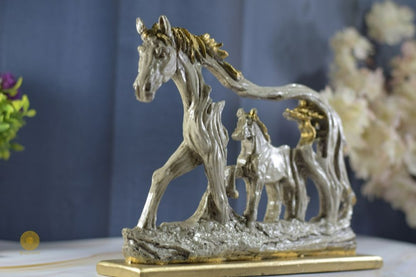 Feng Shui Shadow Horse figurine by TheGharnish, a detailed animal figurine with a shadowy design on a plain background.