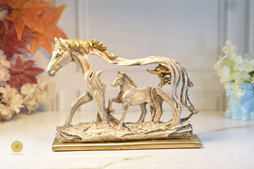 Feng Shui Shadow Horse figurine from TheGharnish, a detailed animal figurine with a shadowy horse design.