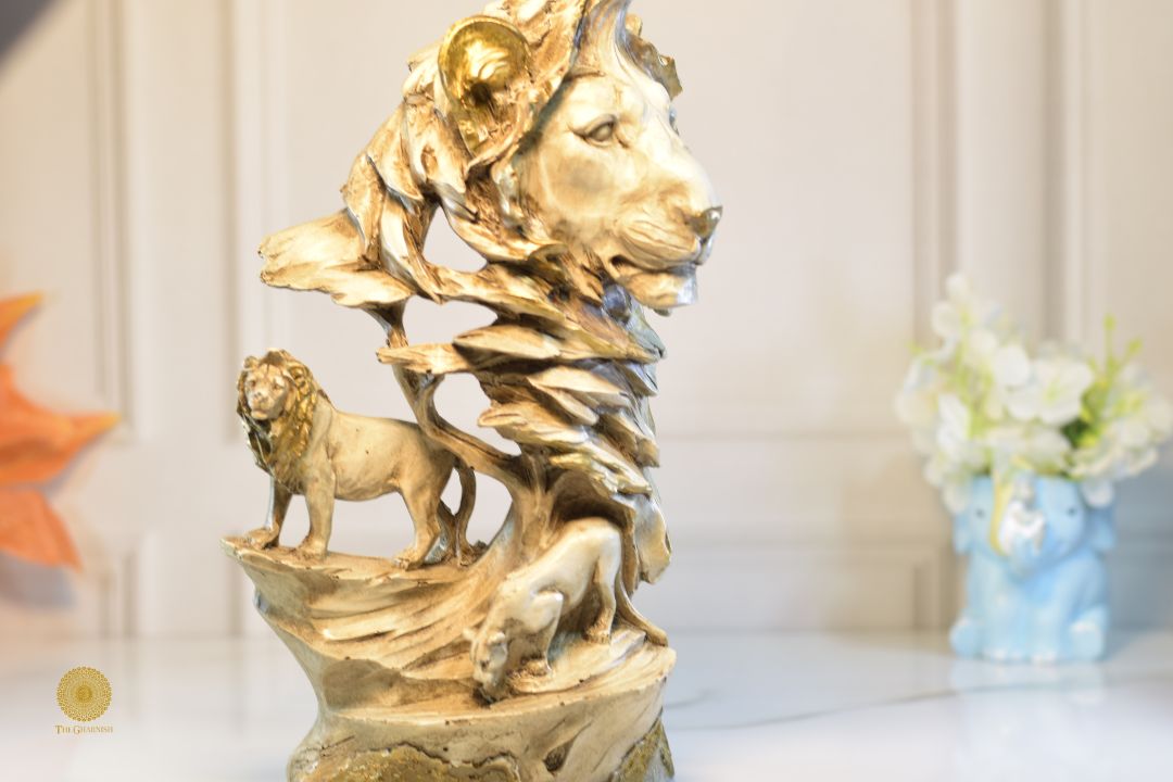 Lion family figurine by TheGharnish, featuring detailed animal figurines of lions in a natural pose