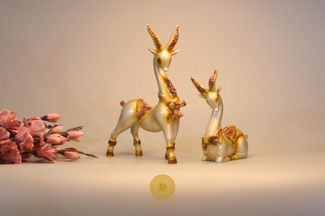 Majestic Deer Figurine - Set of 2 - The Gharnish - A Unit of Satkala Creations