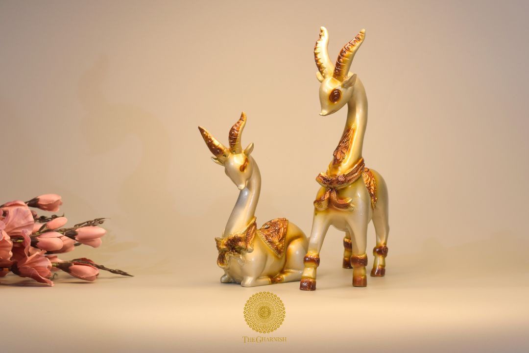 Majestic Deer Figurine - Set of 2 - The Gharnish - A Unit of Satkala Creations
