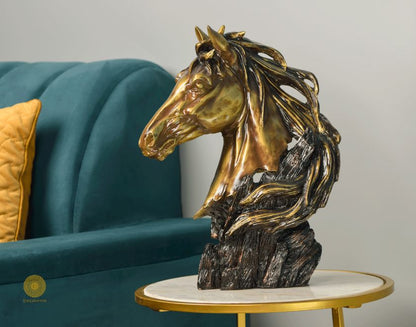 Modern Hair Horse Sclupture (6x12x16 Inches) - The Gharnish - A Unit of Satkala Creations