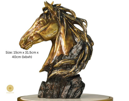 Modern Hair Horse Sclupture (6x12x16 Inches) - The Gharnish - A Unit of Satkala Creations