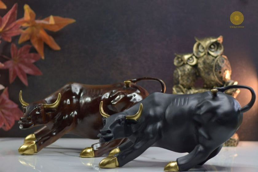 Charging Bull Figurine - The Gharnish - A Unit of Satkala Creations