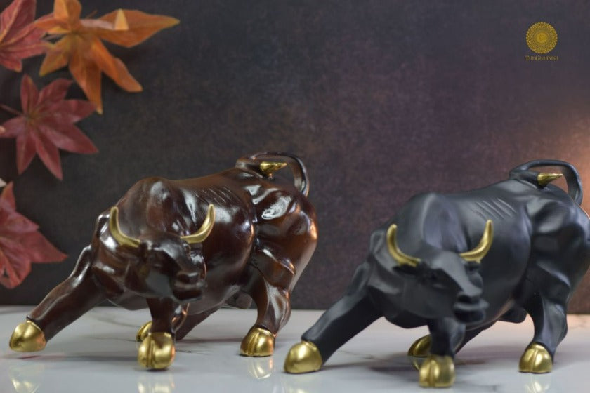 Charging Bull Figurine - The Gharnish - A Unit of Satkala Creations