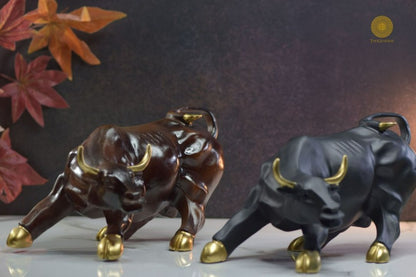 Charging Bull Figurine - The Gharnish - A Unit of Satkala Creations