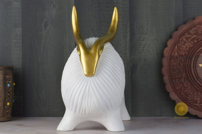 Golden Horn Yak Resin Figurine - The Gharnish - A Unit of Satkala Creations