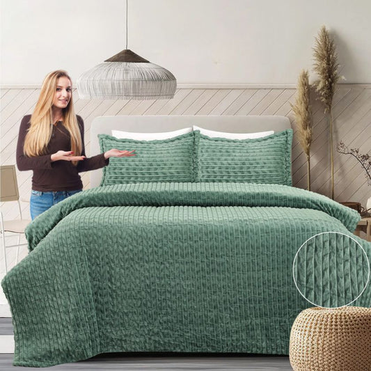 Pure wool-rich bedsheet by TheGharnish, cozy and soft bedding with intricate patterns, perfect for a comfortable sleep.