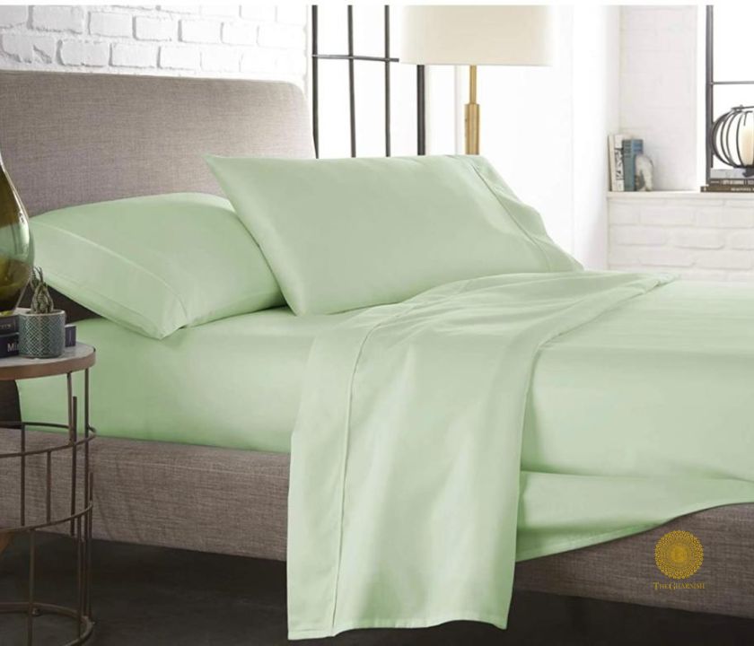TheGharnish 100% cotton lemon bedding bedsheet with 300 TC, showcasing a soft, premium bedding fabric with a vibrant lemon design.