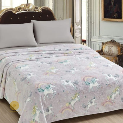 Glow in dark flannel blanket for kids by TheGharnish, soft bedding with luminous star patterns in a cozy, child-friendly design.