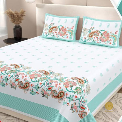 Luxurious super king size bedding set by TheGharnish in traditional design, featuring soft, high-quality fabric and intricate patterns.