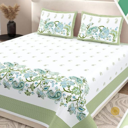 Luxurious Super King size bedding set by TheGharnish with elegant traditional design, featuring soft, high-quality fabric and intricate patterns.