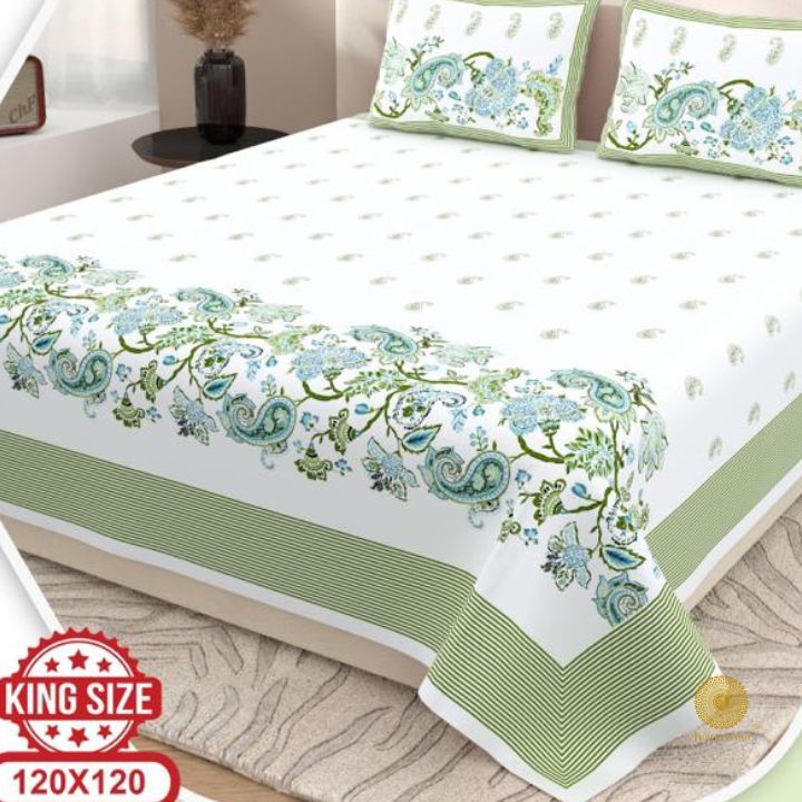 Luxurious Super King size bedding set by TheGharnish with traditional design, featuring high-quality fabric and elegant patterns.