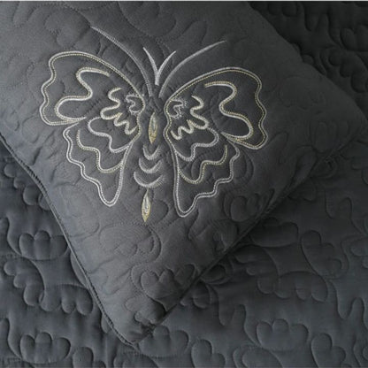 Queen Art embroidery bedding set of 3 by TheGharnish, featuring elegant embroidered bedcovers for a stylish bedroom look.