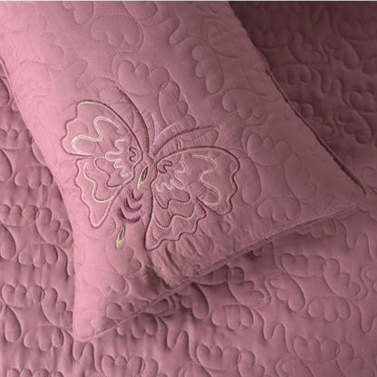 Queen Art embroidery bedding set of 3 by TheGharnish, featuring intricate embroidered designs on soft bedcovers.