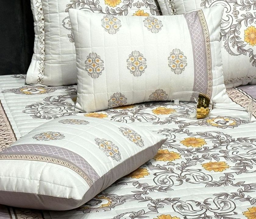 Sterling reversible quilted bedding set by TheGharnish, 5-piece high-class bedding with elegant pattern and plush fabric.