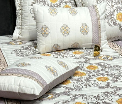 Sterling reversible quilted bedding set by TheGharnish, 5-piece high-class bedding with elegant pattern and plush fabric.