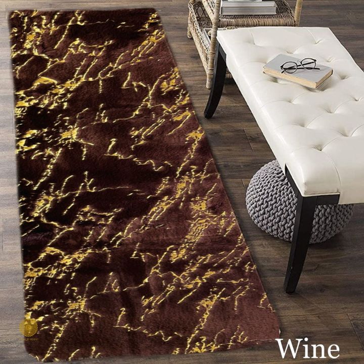 Ultrasoft Rabbit fur Bedside Runner & Rugs - The Gharnish - A Unit of Satkala Creations