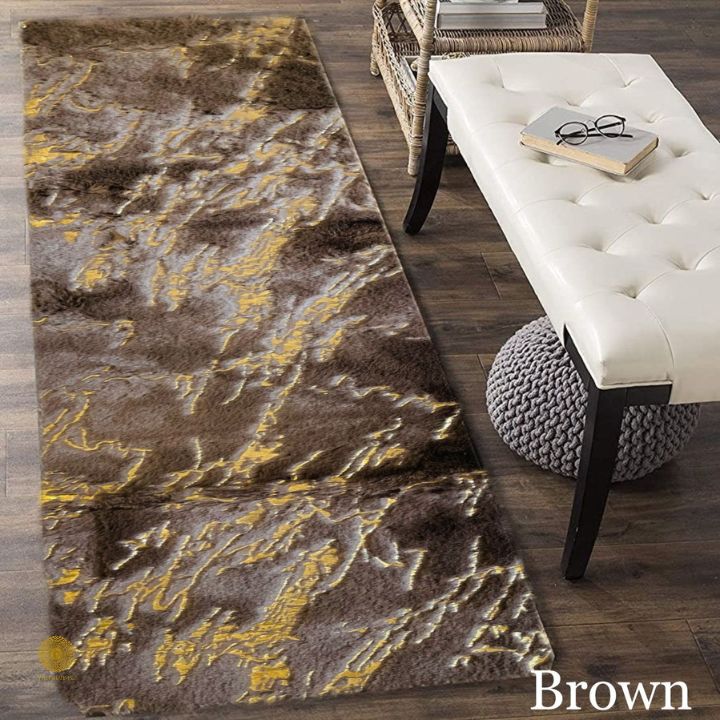 Ultrasoft Rabbit fur Bedside Runner & Rugs - The Gharnish - A Unit of Satkala Creations