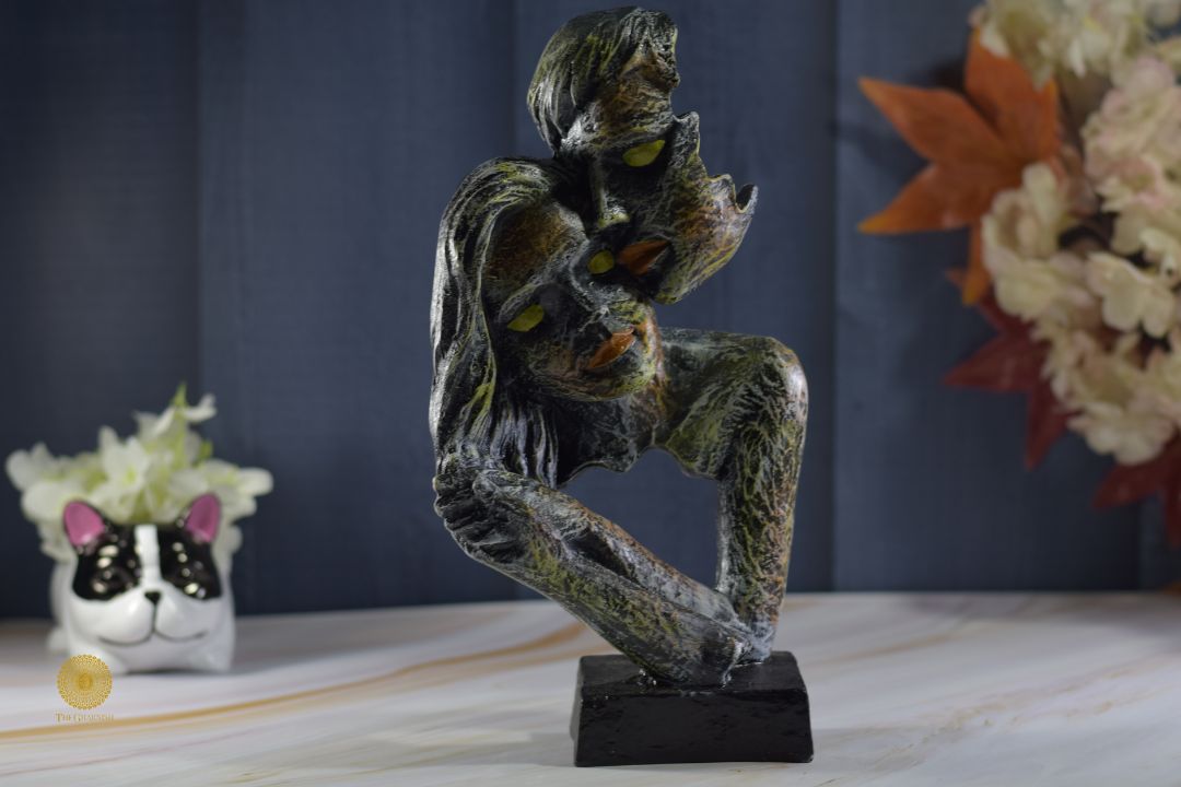 Modern love couple figurine by TheGharnish, featuring a romantic sculpture of a couple embracing in a contemporary style.