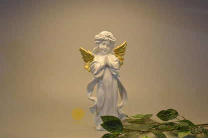 Praying angel statue figurine by TheGharnish, 6x12 inches, detailed angel with hands clasped in prayer, decorative home ornament.
