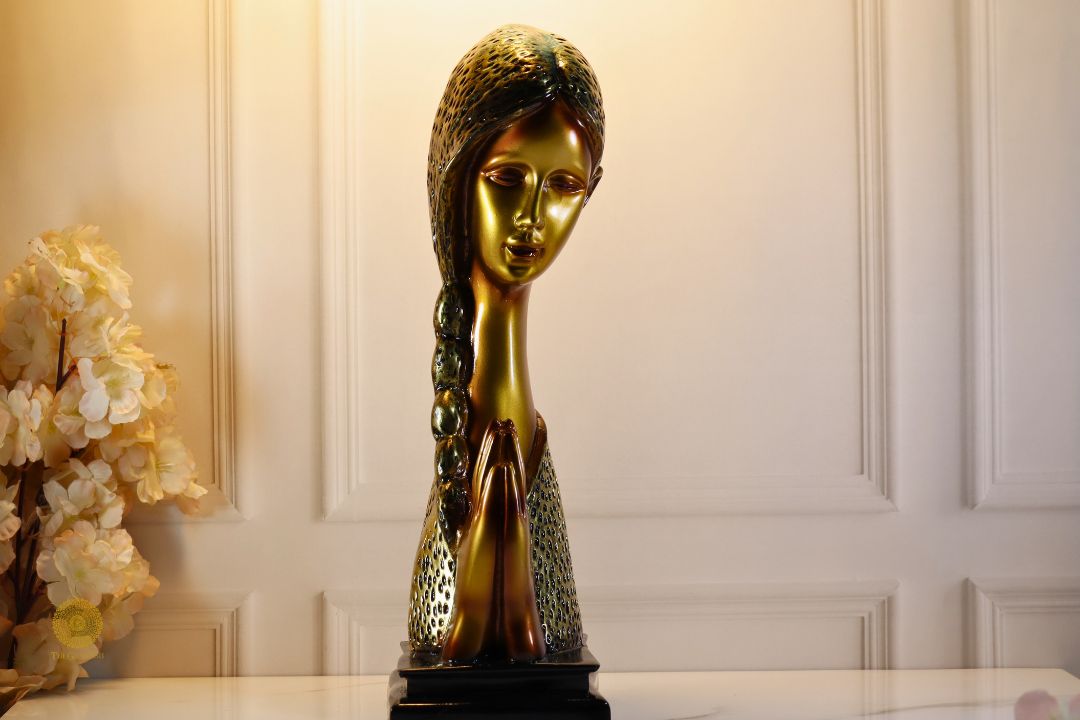 Welcome Lady figurine by TheGharnish, decorative statue of a graceful lady with detailed features and elegant attire.
