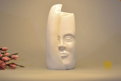 Half Covered Face Modren Art Vase - The Gharnish - A Unit of Satkala Creations
