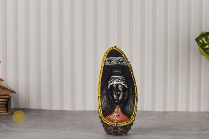 Set of 3 African face figurines by TheGharnish, decorative table accents featuring traditional African face designs.