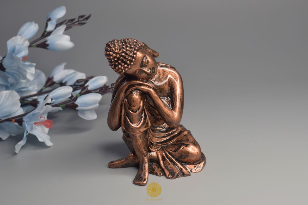 Resting Buddha figurine by TheGharnish, detailed gods showpiece with serene expression and intricate craftsmanship.