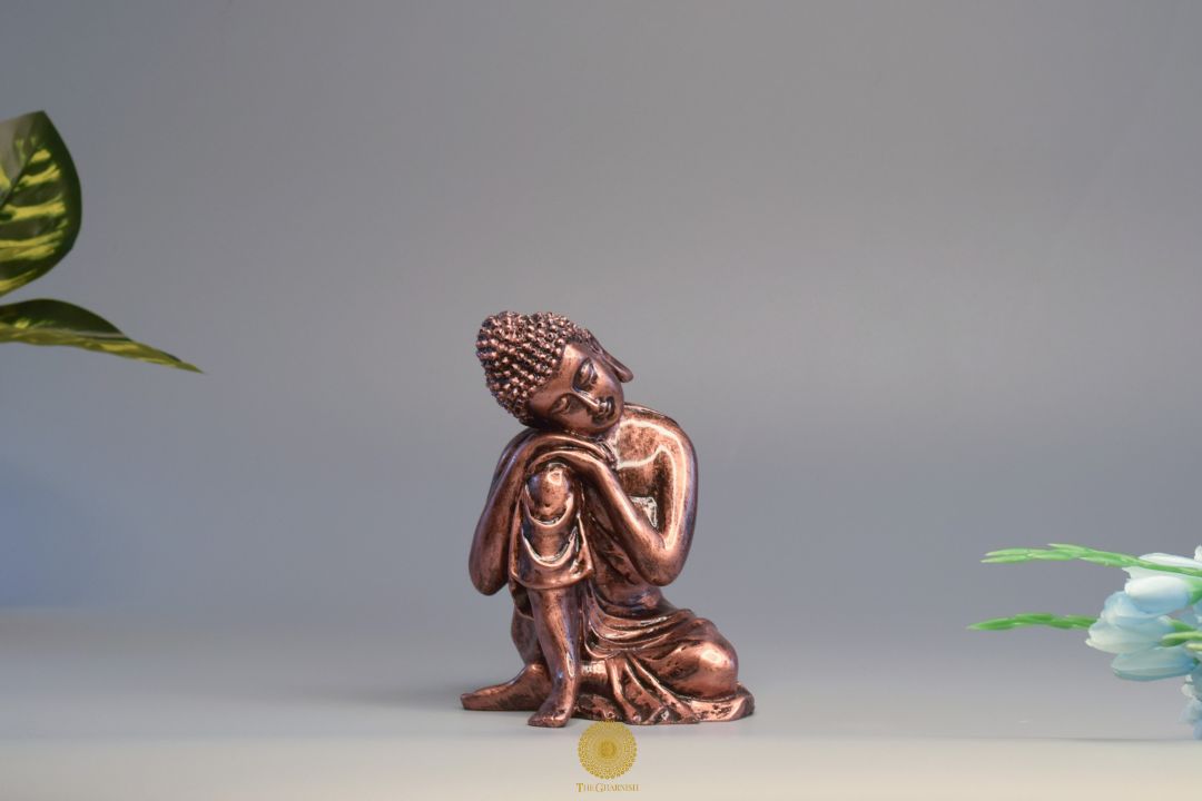 Resting Buddha figurine by TheGharnish, detailed gods showpiece sculpture depicting a serene Buddha in a resting pose