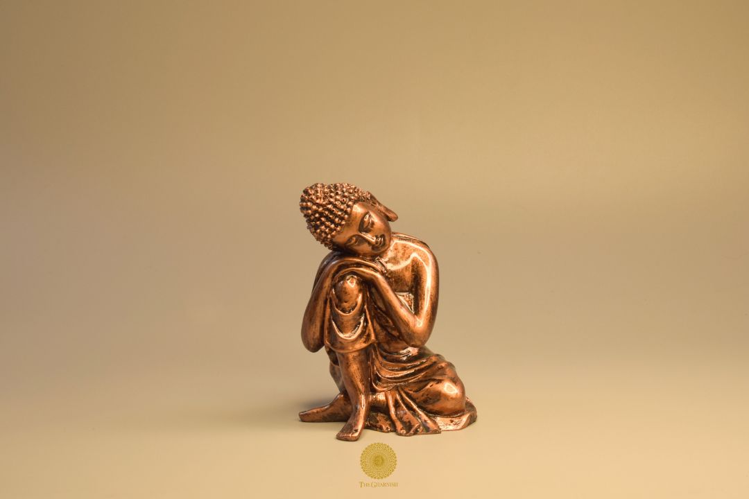 Resting Buddha Gods figurine by TheGharnish, detailed sculpture showing serene Buddha in a resting pose.