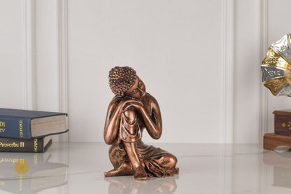 Resting Buddha gods figurine by TheGharnish, detailed showpiece sculpture reflecting tranquility and spiritual serenity.