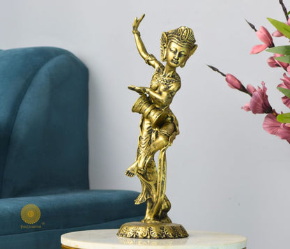 Classical Dance Pose Lady statue - The Gharnish - A Unit of Satkala Creations