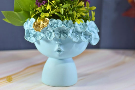 Charming Woman Face Vase - The Gharnish - A Unit of Satkala Creations