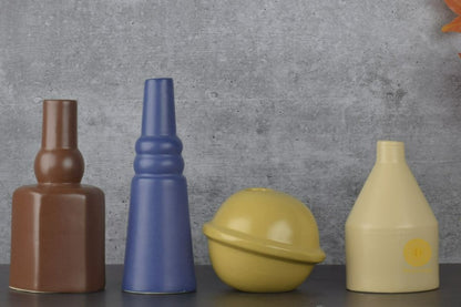 Ceramic Planet Shape Vases - The Gharnish - A Unit of Satkala Creations