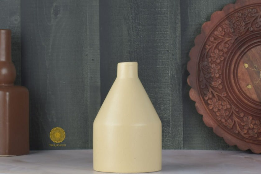Contemporary ceramic flower vase by TheGharnish, featuring a sleek design and smooth finish for modern home decor.