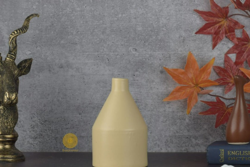 Contemporary ceramic flower vase by TheGharnish, featuring a sleek design with a smooth finish and modern aesthetic.