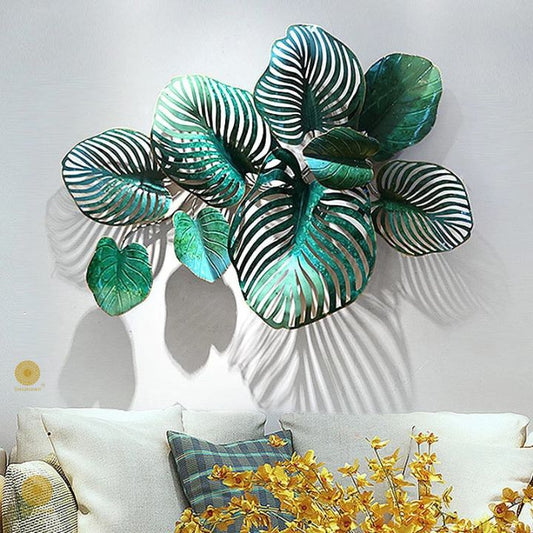 Creative handmade metallic wall art by TheGharnish, 45x34 inches, featuring intricate shapes and a shiny, artistic finish.