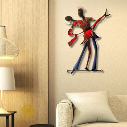 Metallic Wall Art Salsa Dance ( 26 x 18 Inches) - The Gharnish - A Unit of Satkala Creations
