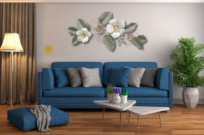 Soothing Flower Wall Affair - 48 x 24 Inches - The Gharnish - A Unit of Satkala Creations