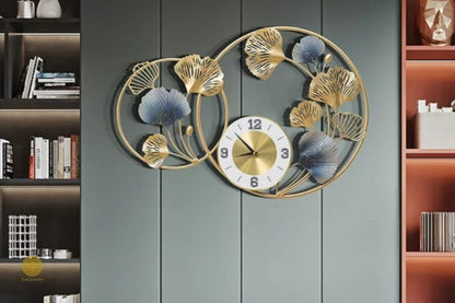 Flower Rings Wall Clock - 30 x 20 Inches - The Gharnish - A Unit of Satkala Creations
