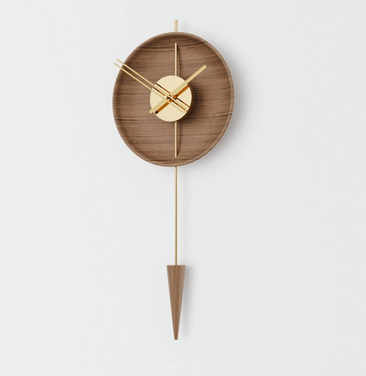 Luxury Minimalist Modern Pendulum Wall Clock - The Gharnish - A Unit of Satkala Creations