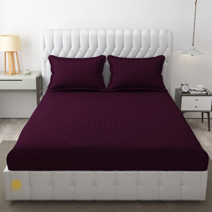 Strip Fitted Bedsheet or Mattress Cover