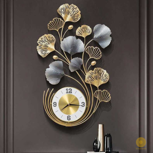 Waving Flower Wall Clock (30x17 Inches)
