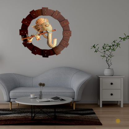 Metallic Wall Art Ganesha Ring