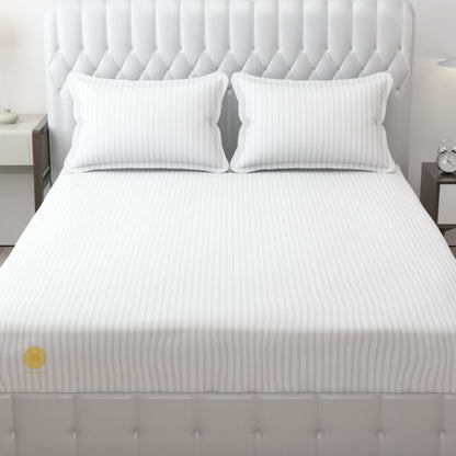 Strip Fitted Bedsheet or Mattress Cover