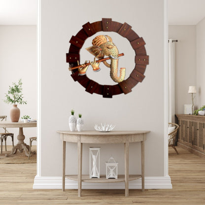 Metallic Wall Art Ganesha Ring